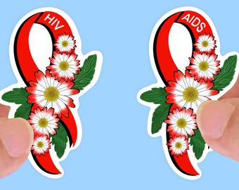 Hiv Aids Sticker - Etsy