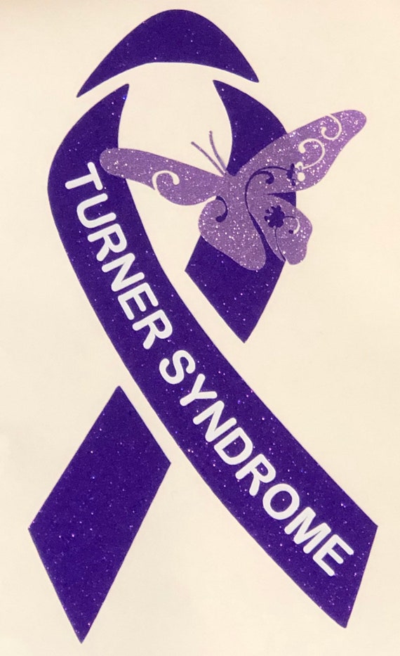 Turner Syndrome Awareness Ribbon Decal | Use for car windows, cups & water bottles, laptops and more