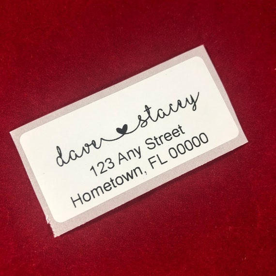 Return Address Labels, set of 100 | 1" x 2" | Use for Christmas Cards, Invitations, Announcements, Save the Date and more!