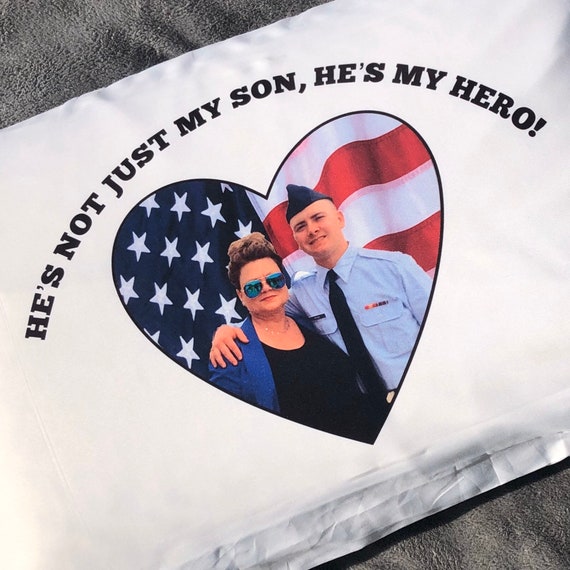 CUSTOM IMPRINTED PILLOWCASE | Military families, pets, kids, wedding or anniversary gift