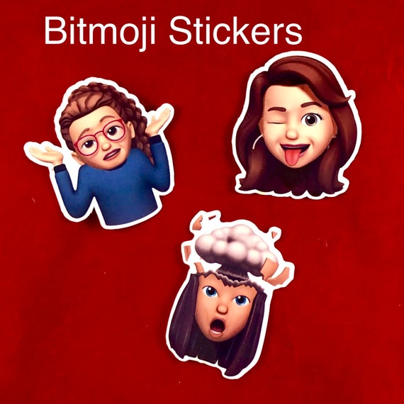 Waterproof BITMOJI Sticker, Die-Cut Character Sticker, Selfie, Kids, stickers, logo | Assorted sizes available