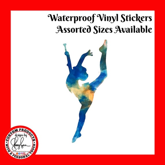 BATON TWIRLER STICKER Waterproof tear-resistant vinyl decal in assorted sizes