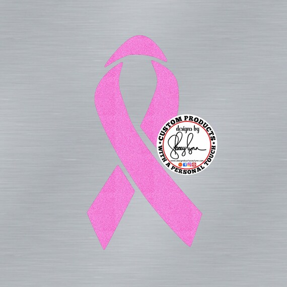 Breast Cancer Ribbon pink decal| Cancer awareness ribbon