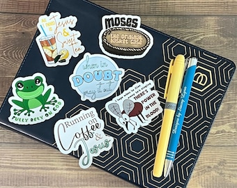 Christian Waterproof 6 Sticker Pack – Durable Vinyl Stickers for Water Bottles, Journals, Car Windows, Laptops & More, Pack 2288