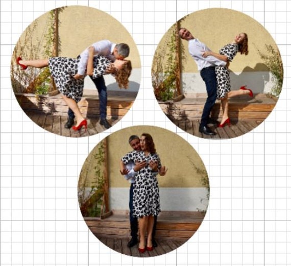 Round Photo Stickers, assorted sizes available
