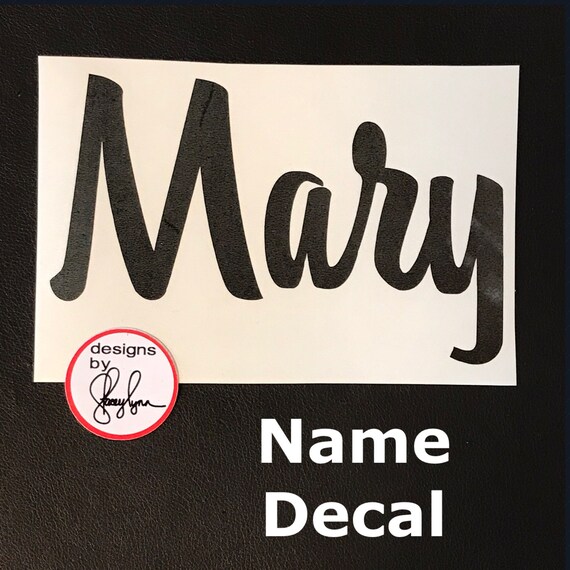 NAME DECAL | Choose size & color | Stickers for Yeti cups, tumblers, mugs, water bottles, cars, laptops and devices