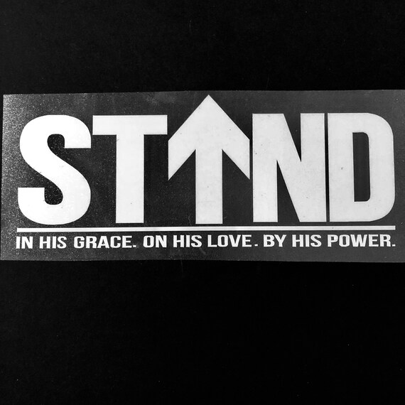 Bradenton Christian School, STAND Car or Laptop DECAL, 2018-2019 School year theme decal