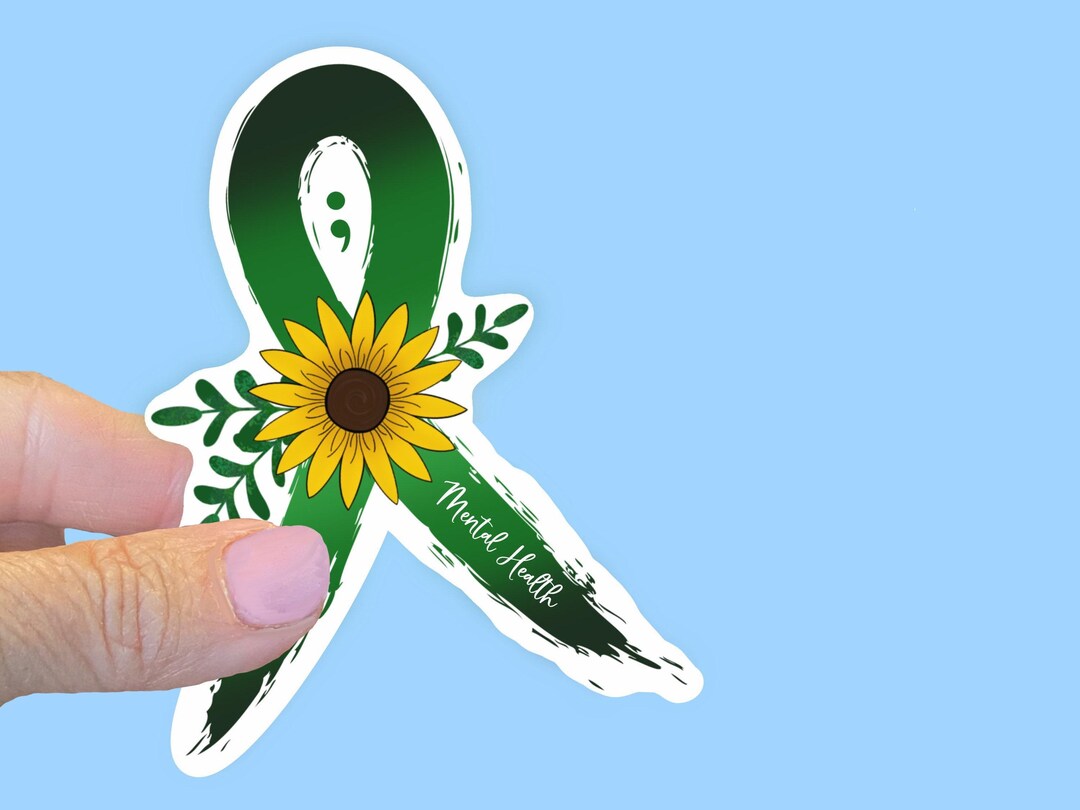 Mental Health Awareness Vinyl Durable Vinyl Sticker for Water Bottles ...