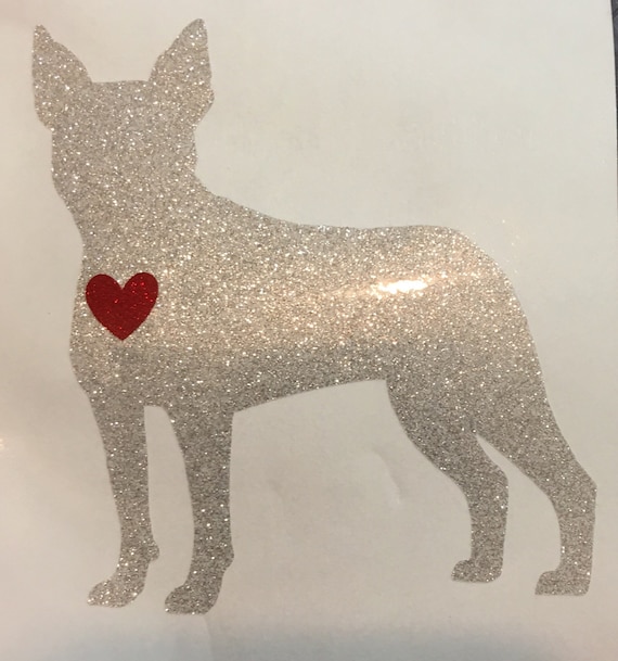 BOSTON TERRIER Glitter Decal (Artist Exclusive!) | Free shipping