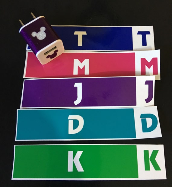 iPhone Charger Cube Decal - Claim your cube and stop the family fights :)
