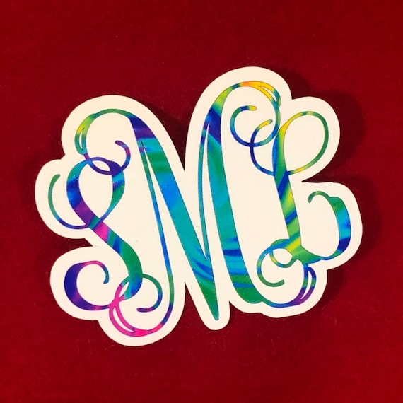 Waterproof Tie Dye Bright Colored Sticker
