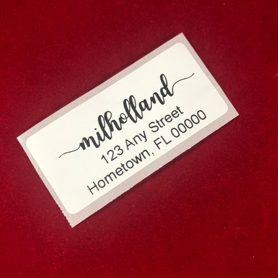 Return Address Labels, set of 100 | 1" x 2" | Use for Christmas Cards, Invitations, Announcements, Save the Date and more!