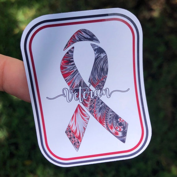 American Hero Red, White & Blue Sticker- Waterproof, tear-resistant, vinyl decal available in assorted sizes or full sheets