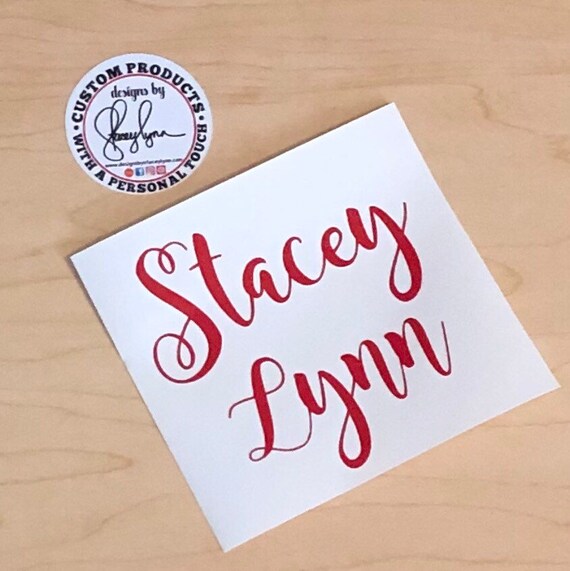 GLITTER Name decals | Choose size & color | Stickers for Yeti cups, tumblers, mugs, water bottles, cars, laptops and devices