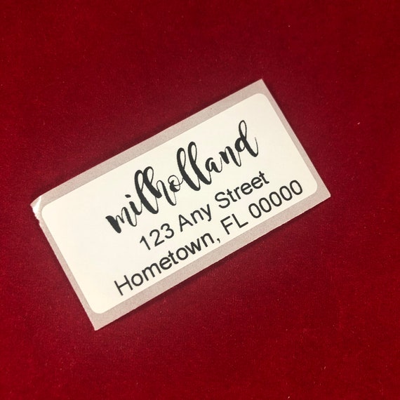 Return Address Labels, set of 100 | 1" x 2" | Use for Christmas Cards, Invitations, Announcements, Save the Date and more!