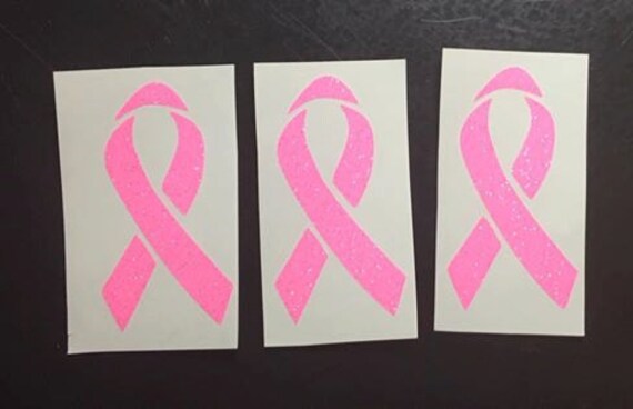 Breast Cancer Ribbon pink decal| Cancer awareness ribbon