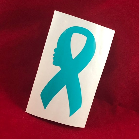 Facial pain, Trigeminal Neuralgia, TMJ Awareness Ribbon Decal | Facial pain Awareness Ribbon | TA | TMJ