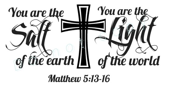 You are the Salt of the Earth | Salt Light Car Decal | Salt Light laptop decal | Inspirational car, macbook or laptop decal