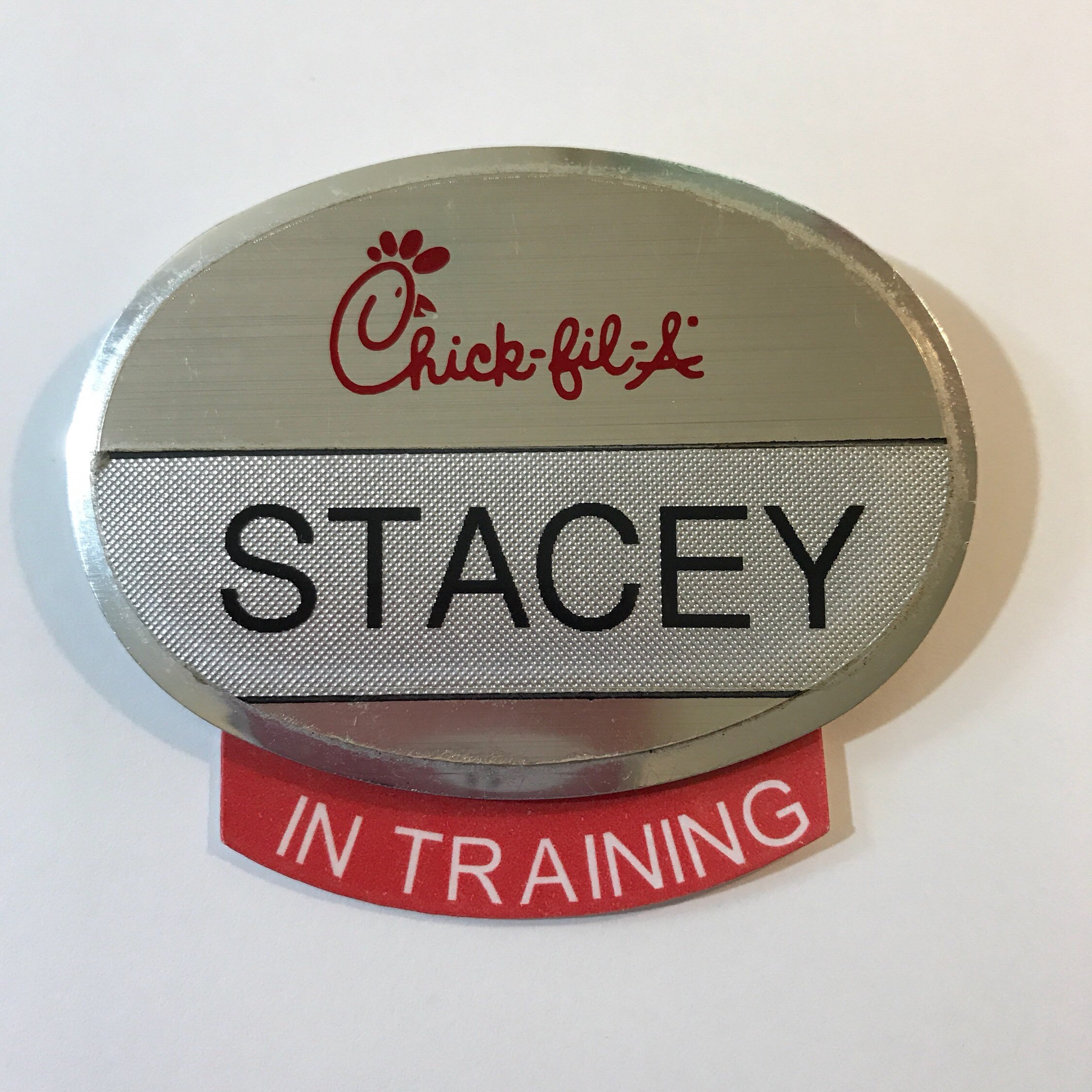 Chick fil A Name Tag Add ons Sets Of 12 In Training Etsy