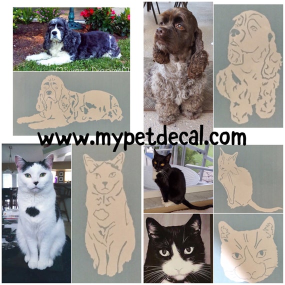 Decal of YOUR pet | Waterproof decal for drink-ware & car windows | FREE shipping