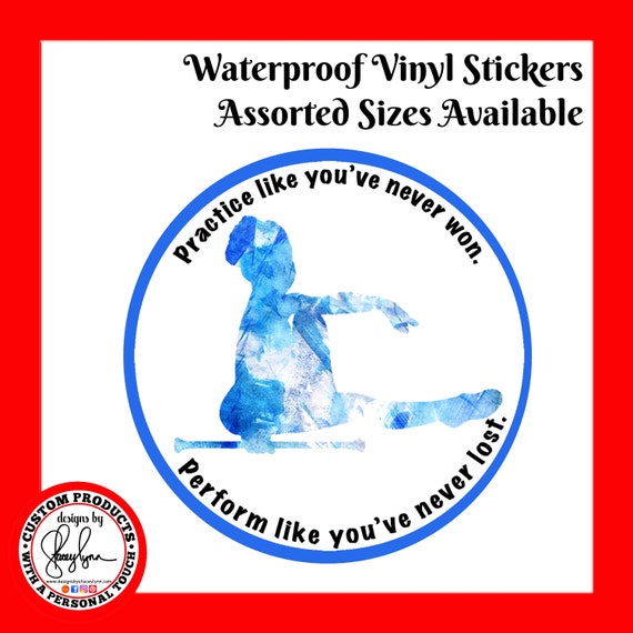 BATON TWIRLER STICKER Waterproof tear-resistant vinyl decal in assorted sizes