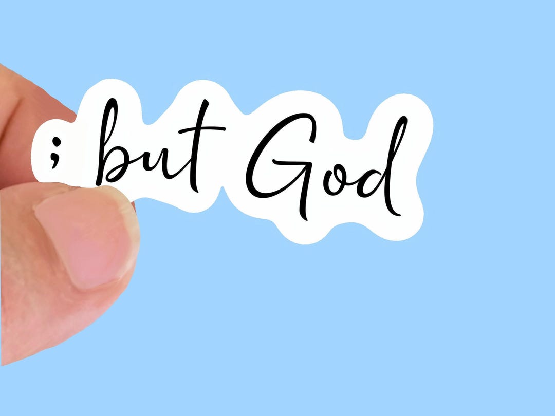 But God, -christian Vinyl Stickers for Water Bottles, Journals, Cars ...