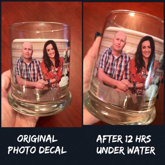 PHOTO Candle Holder - WATERPROOF - High Quality shaped decal using your favorite photo or logo