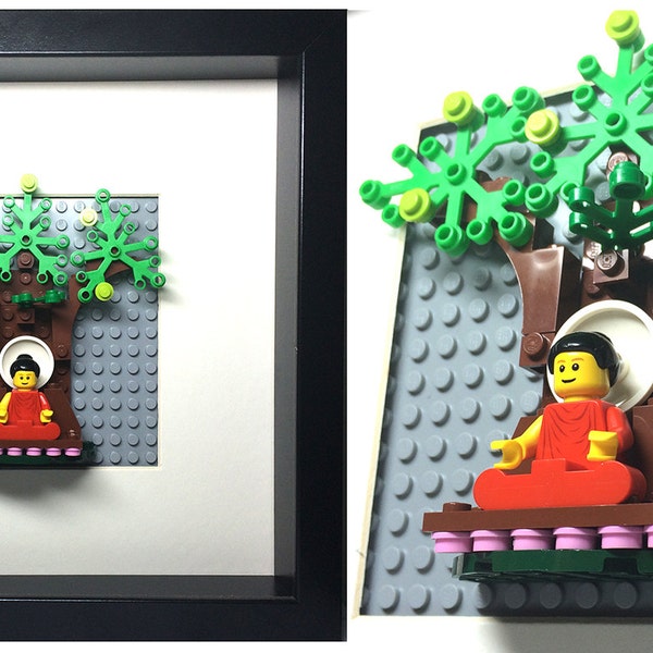 Lego Buddha Meditating Under the Bodhi Tree