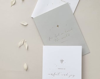 Gold foil Christmas / Holiday Cards