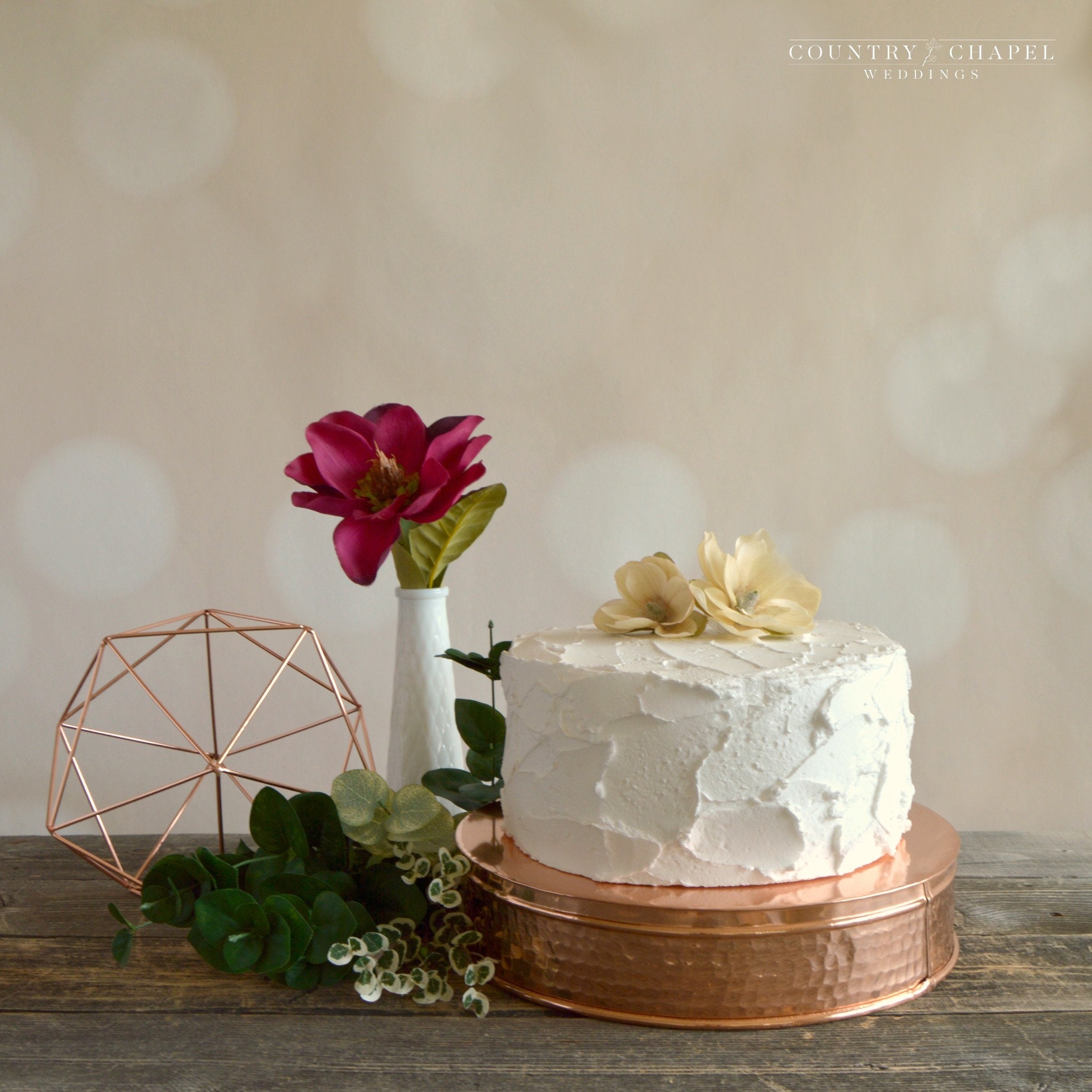 Hammered Copper Cake Stand Copper Wedding Cake Stand Metal Etsy