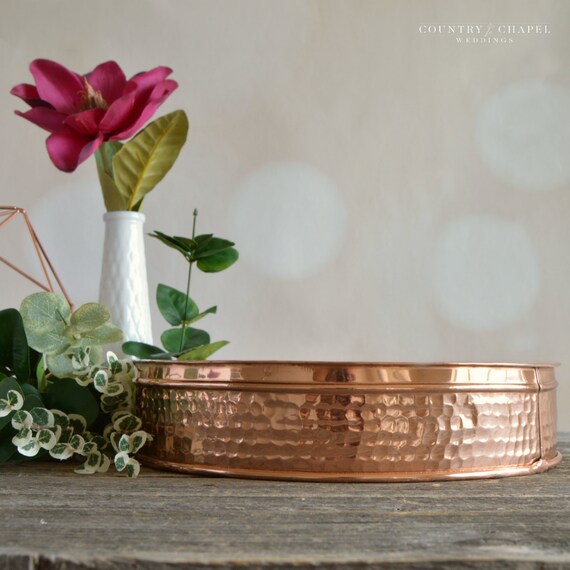 Hammered Copper Cake Stand Copper Wedding Cake Stand Metal