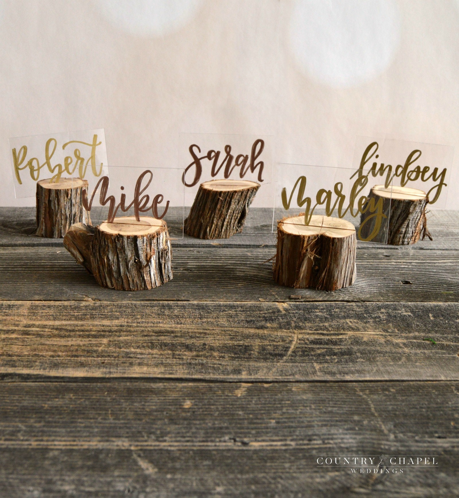 15 Wood Place Card Holders Wood Table Number Holders Summer Etsy