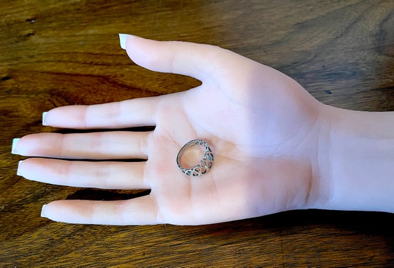 VTG Sterling Silver Loop De Loop Wide to Narrrow … - image 9