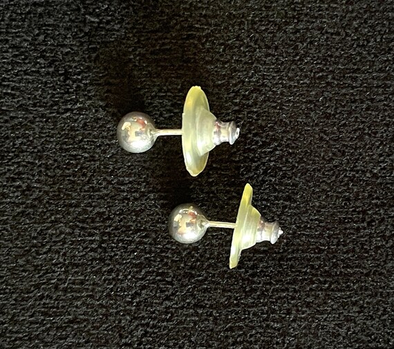 1995 AVON Sterling Silver Basic Ball Stud Earring… - image 2