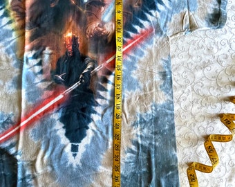 1990's Star Wars Movie, Tie Dye T Shirt, Ep 1 'the Phantom 1990's Star Wars Movie, Tie Dye T Shirt, Ep 1 'the Phantom