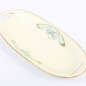 1900&#39;s KPM Celery Dish Antique KPM Hand Painted Porcelain Dish Bowl, Signed &quot;Carson&quot;, Excellent Cond., 8-7/8&quot; L X 4-3/8&quot; W X 1-1/16&quot; H.