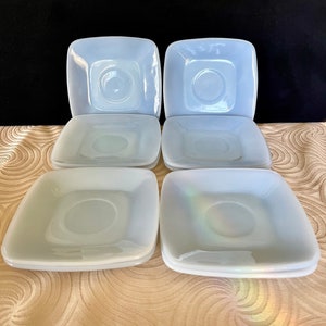 1950-1956 Fire King &quot;Charm AzurIte&quot;,  Delphite Saucers, Price includes 10, Excellent Unused Condition, Size in Photo, Mid Century Glass
