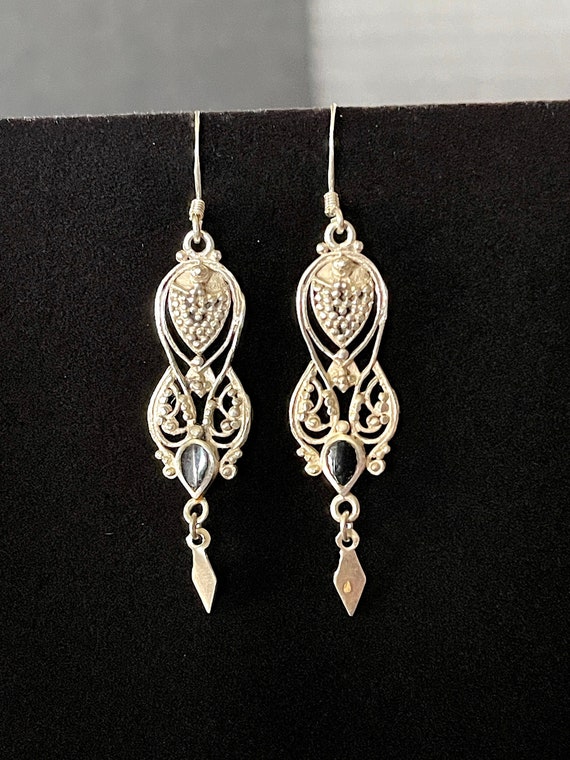 VTG Sterling Silver Open Work Detailed Intricate D