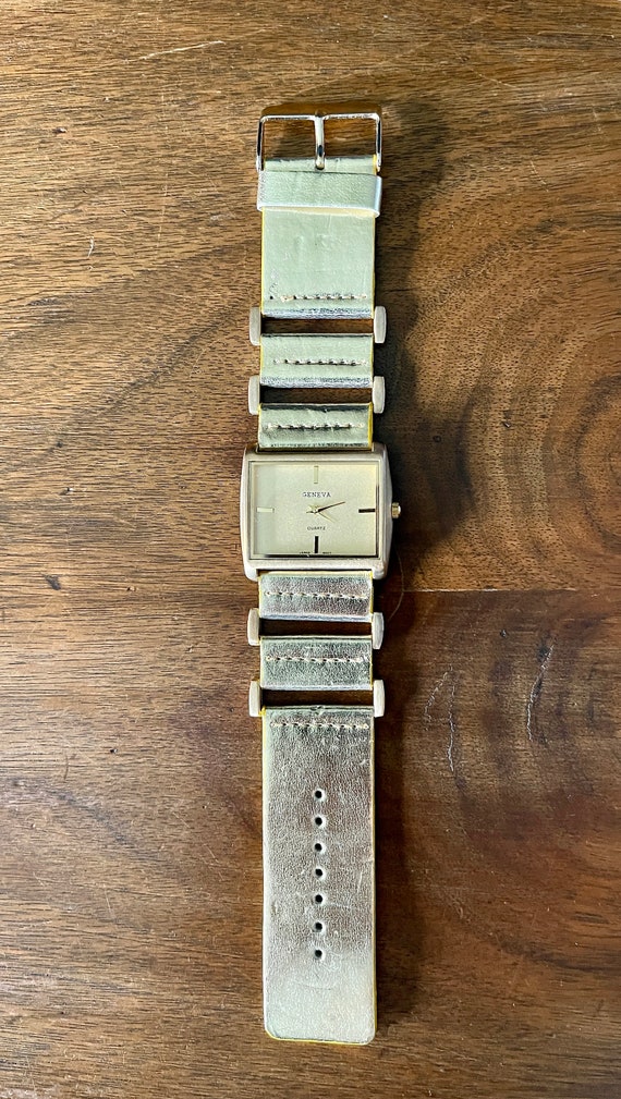 1990's GENEVA Watch, Horizontal Face , Marks @ 3, 