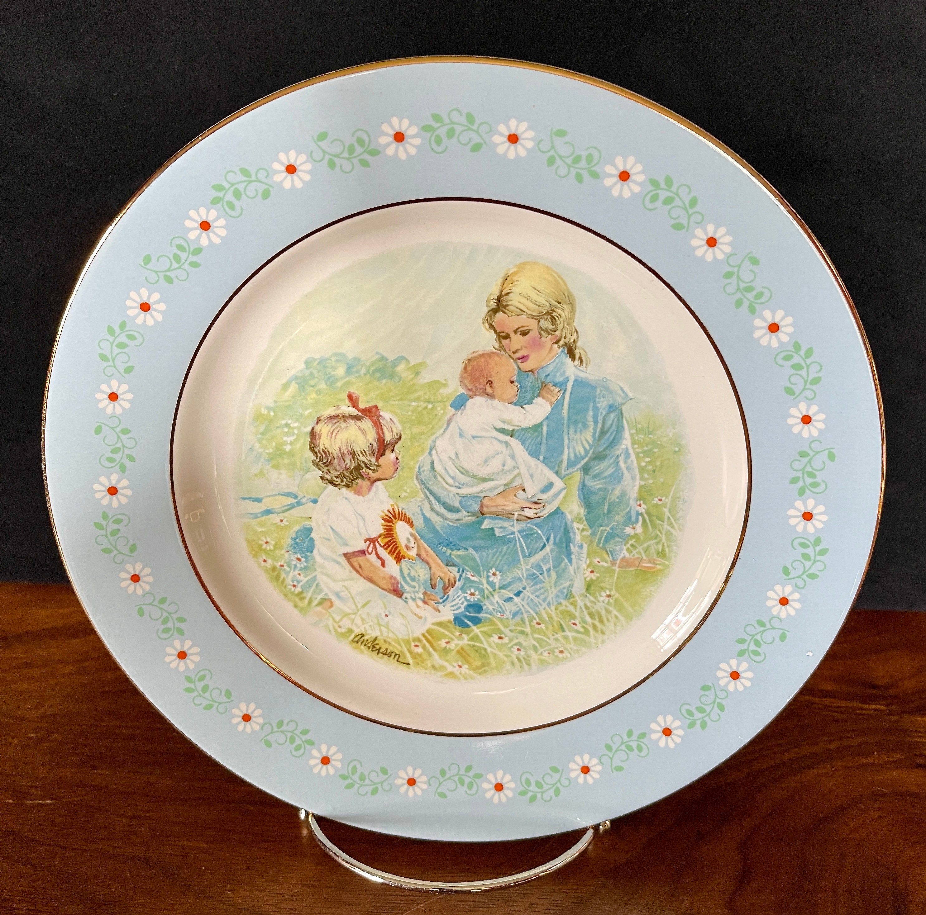 食器 AVON 1974 AVON Tenderness Plate, Made in Spain, J Pontesa Ironstone