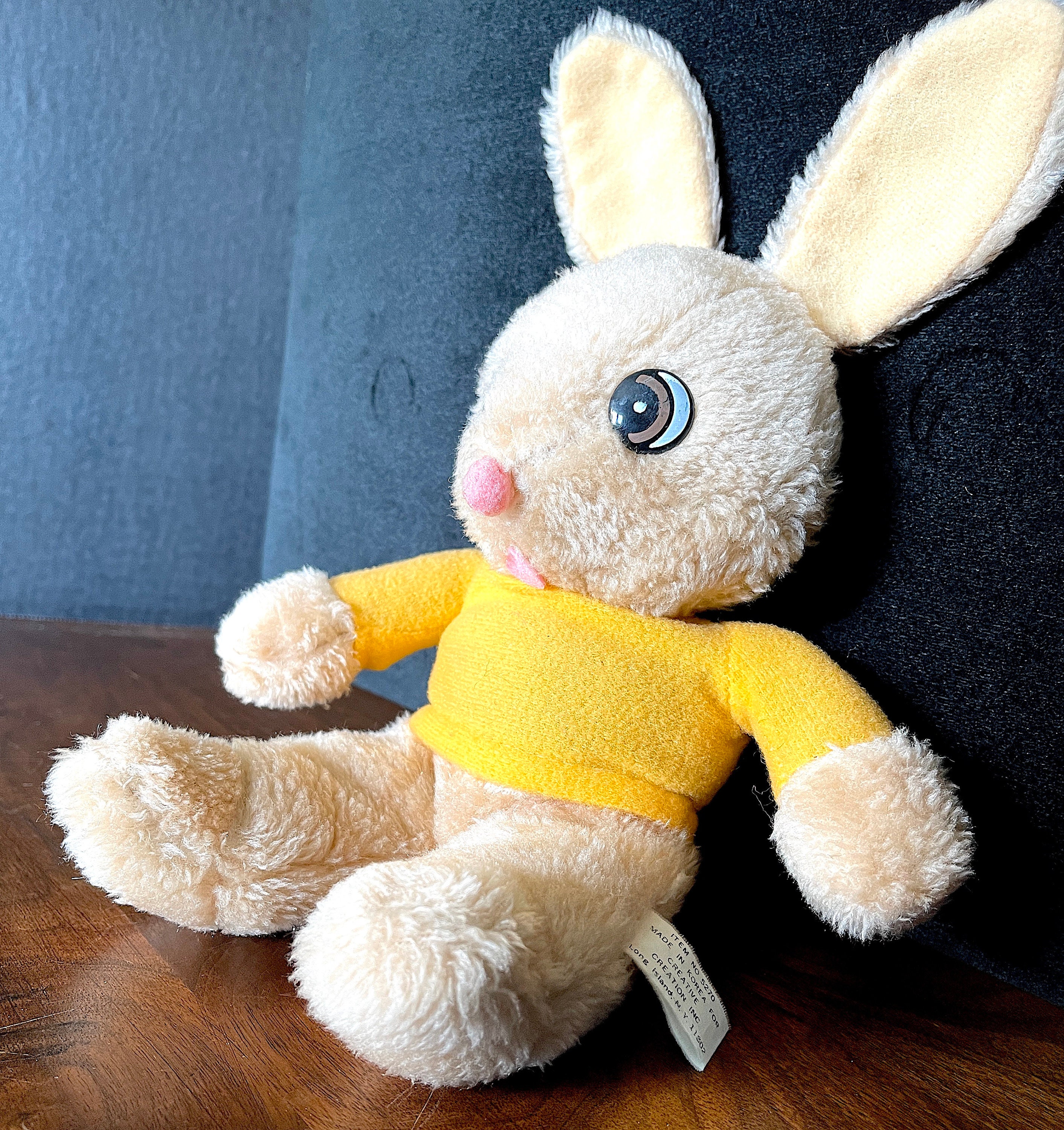 ファッション雑貨・小物その他 Hashtag DDD Bunny Doll Yellow Striped Legwarmers JUENAWMIU Cute Bunny Ears Furry Leg Warmers Fur Ball Bow Leg