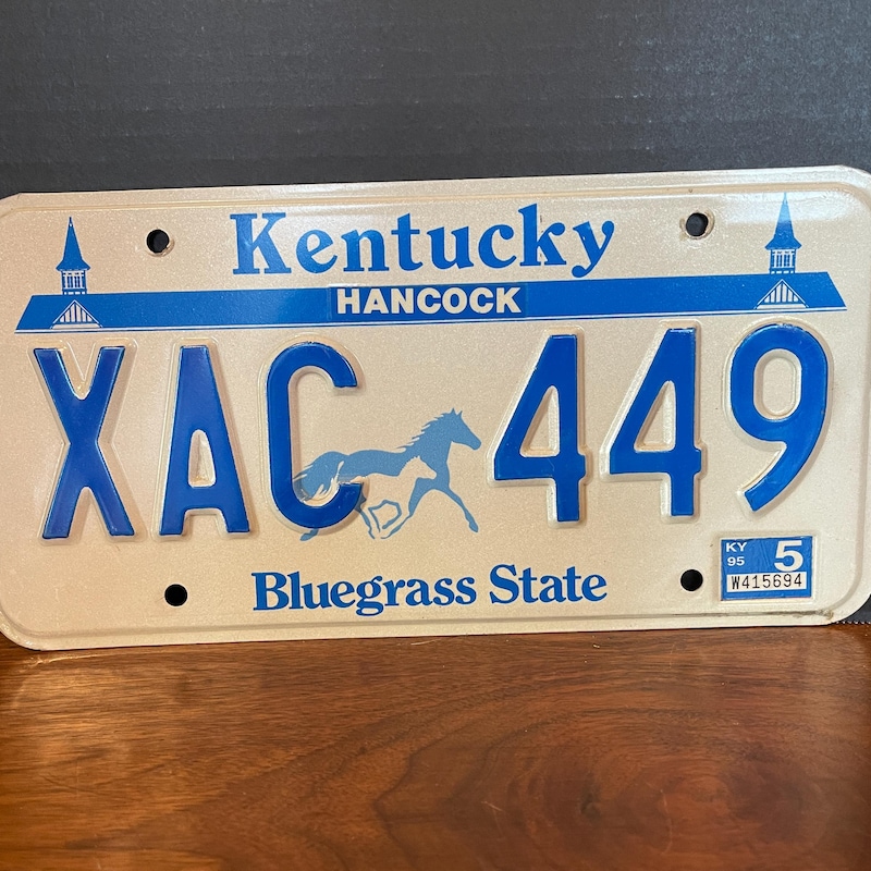 License Plates With Blue And White