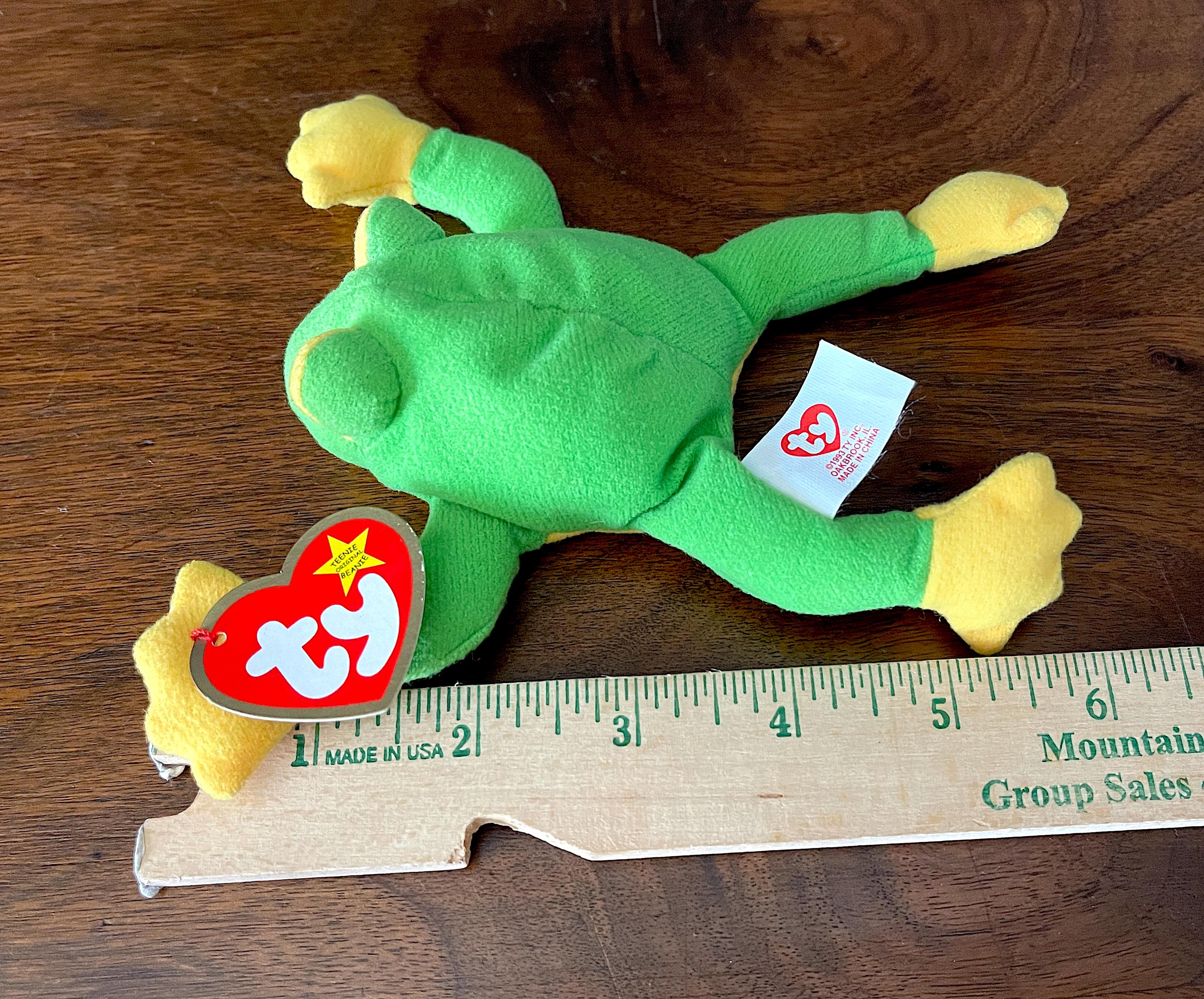 Teenie Beanie Toy Smoochy The Frog Mcdonalds 1993 Ty, Teenie