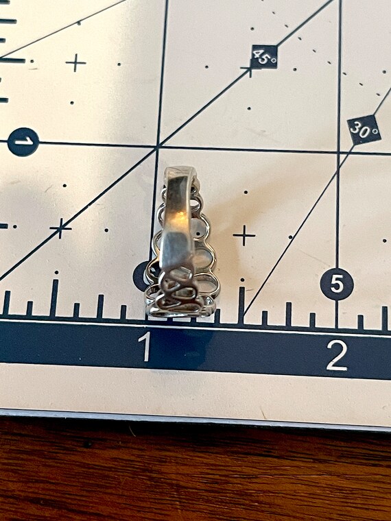 VTG Sterling Silver Loop De Loop Wide to Narrrow … - image 8