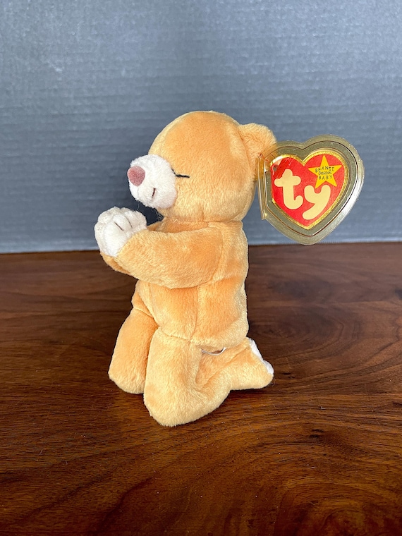 1998 hope the Ty Bear in Prayer Rare Part of the First Run With All the Tag Errors See Photos to Check Excellent Unused VTG Condition Etsy UK