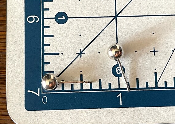 1995 AVON Sterling Silver Basic Ball Stud Earring… - image 10