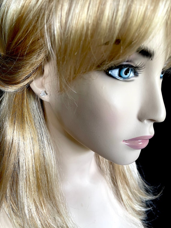 1970's AVON Mini Triangular Crystal Posts Raised … - image 4