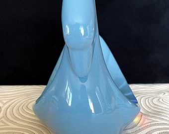 1980's Ceramic Blue Swan, H on Bottom, Exc. VTG Cond., Holds