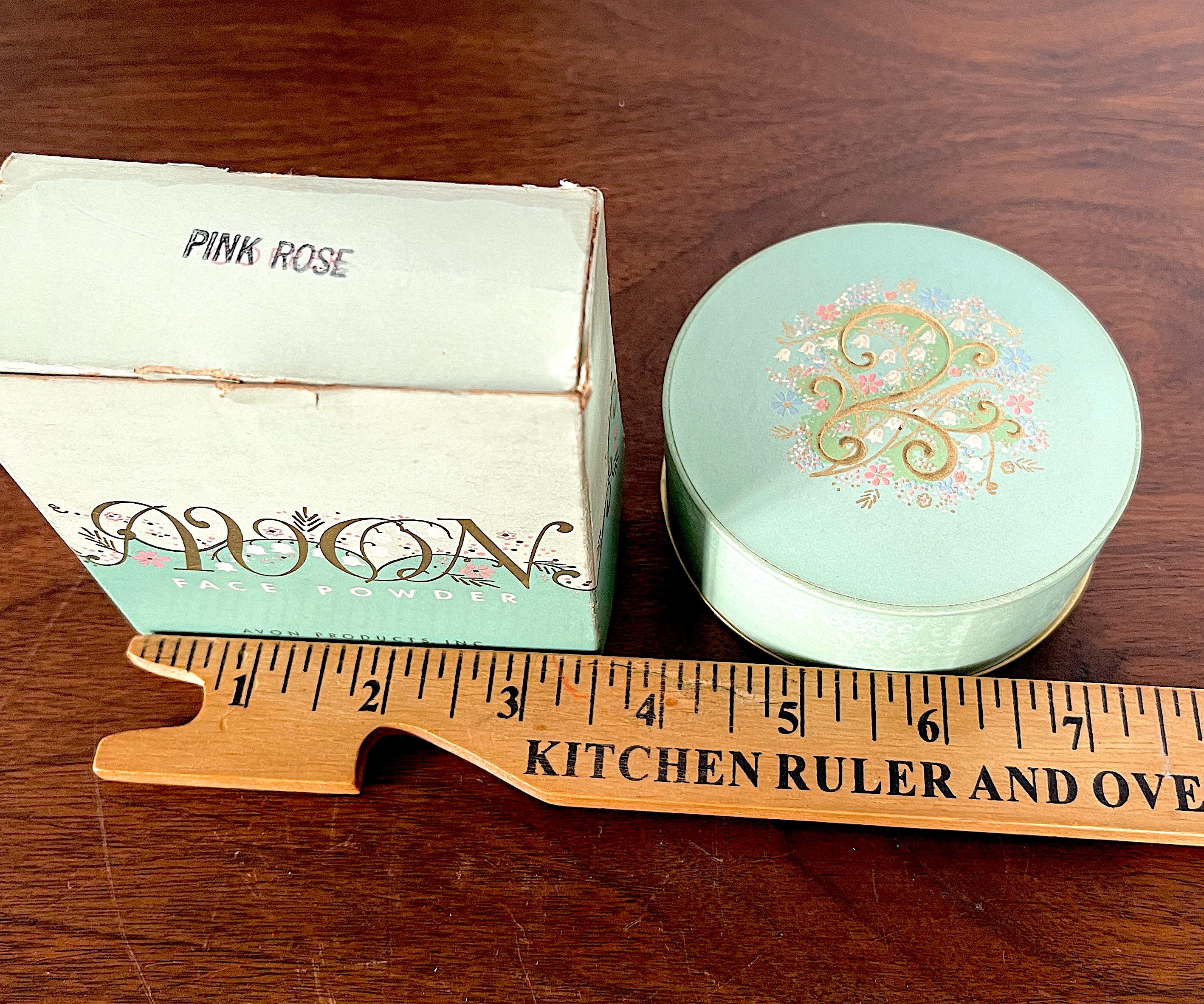 1950's-60's AVON Face Powder Box and Unopened Round Container