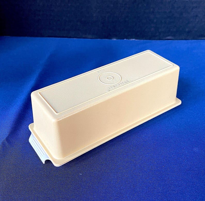 Tupperware Butter 1970's Tupperware 1 Stick Butter Keeper, Butter Dish Harvest Gold Top ...